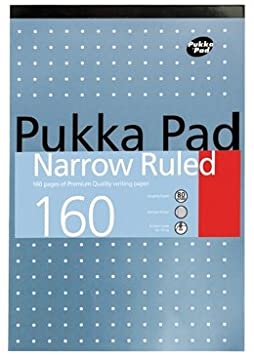 A4 Pukka Pad Narrow Ruled 160m pages