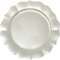 10" Scallop Pearl Dinner Plates 10pk