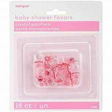 Baby Shower Favors Pink Crystal Pacifier