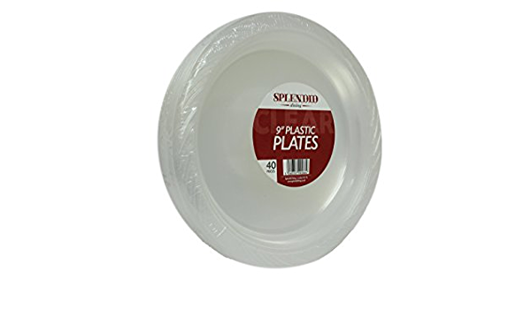 Splendid 6" Clear Plates 40pk