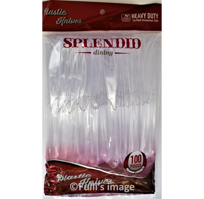 Splendid Clear Knives 50 pk