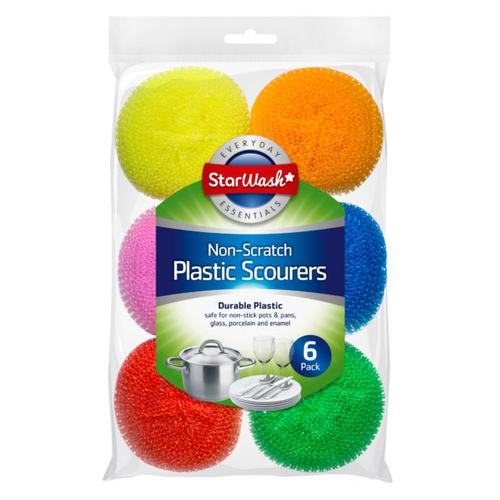 StarWash Plastic Scourers 6pk