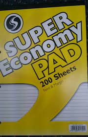 A4 Super Economy 200 Sheet Pad