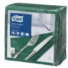 Tork Dark Green Dinner Napkins 150pk