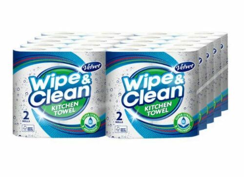 Velvet Wipe & Clean Kitchen Towel 2pk