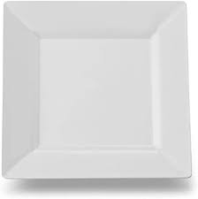 Yoshi White 8" Square Plates 10pk(SP8)