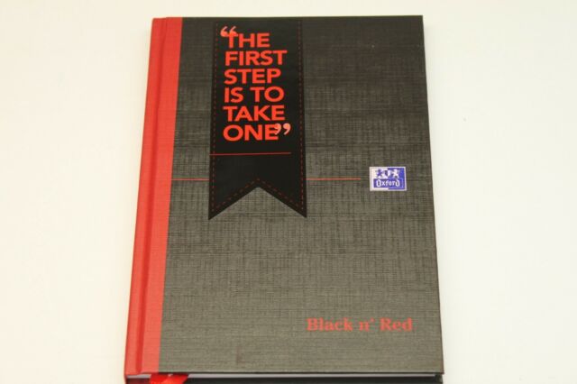 Black n Red A4 Book Casebound 90gsm Ruled 192 Pages